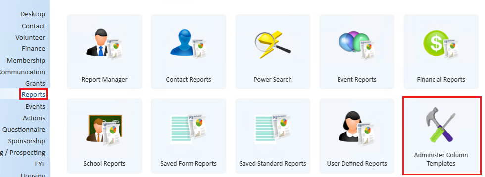 AdministerColumnTemplates