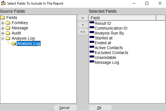 AnalysisLogReportSelect