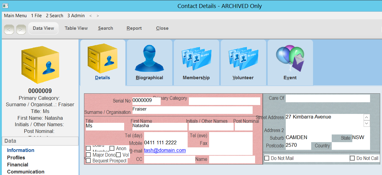 ArchivedForm