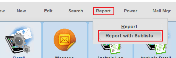 AutomationReportWithSublists