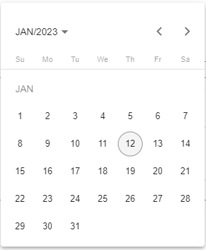 DatePicklist