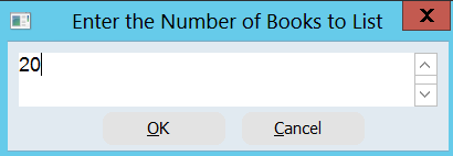 EnterNumberToBeListed