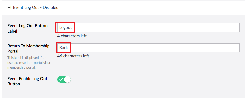 EventLogout