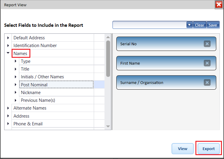 ExportName