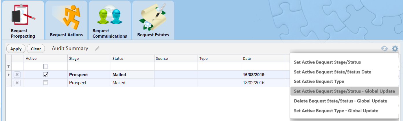 GlobalUpdateDoNotMail