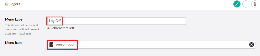 LogoutConfig