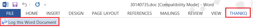 LogThisWordDocumentThankQ