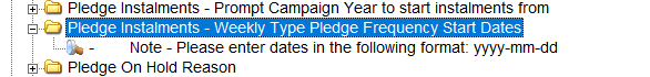 LookupValuePledgeFrequency