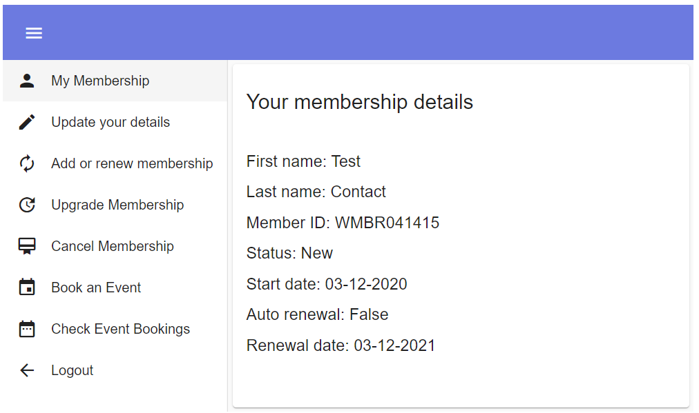MembershipLoggedIn