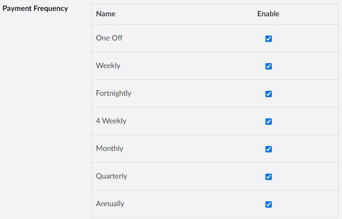 PaymentFrequenciesWeb