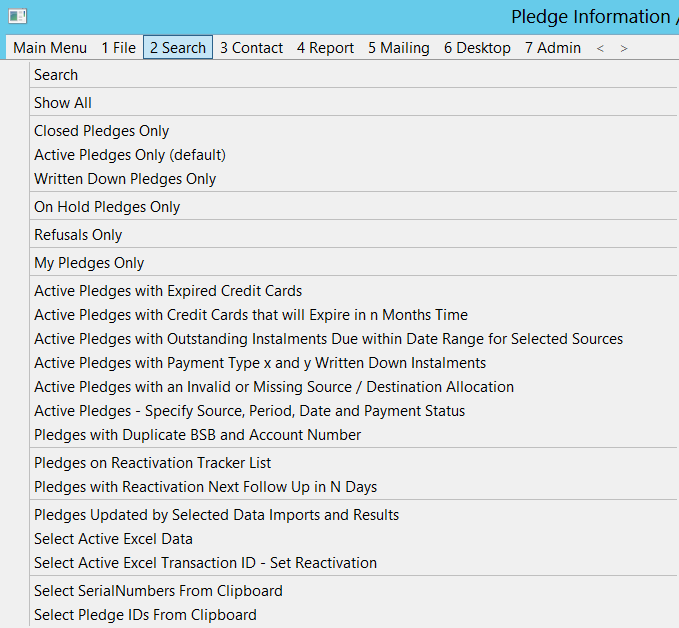PledgeSearchList