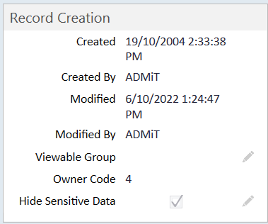 RecordCreation