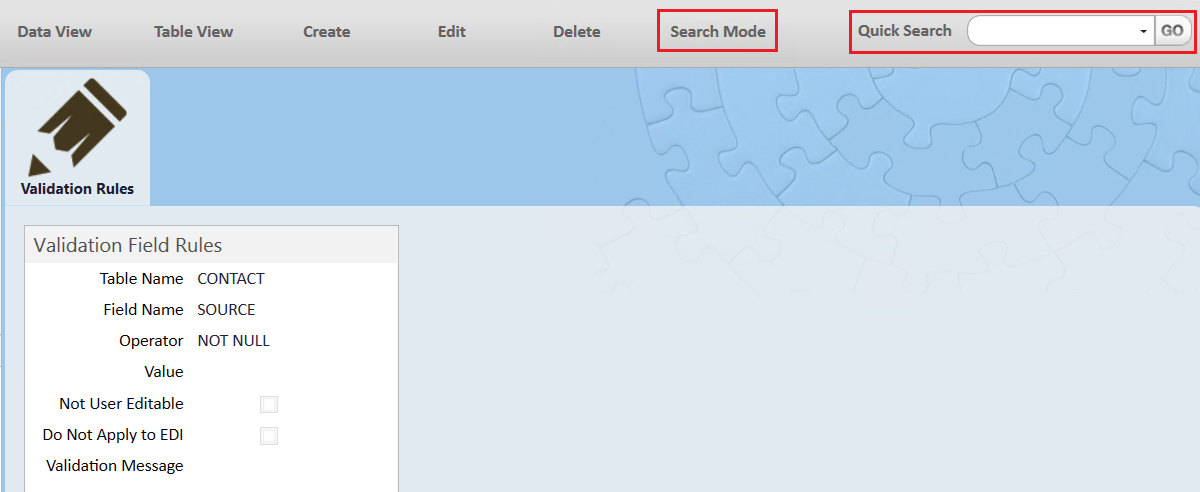 SearchValidation