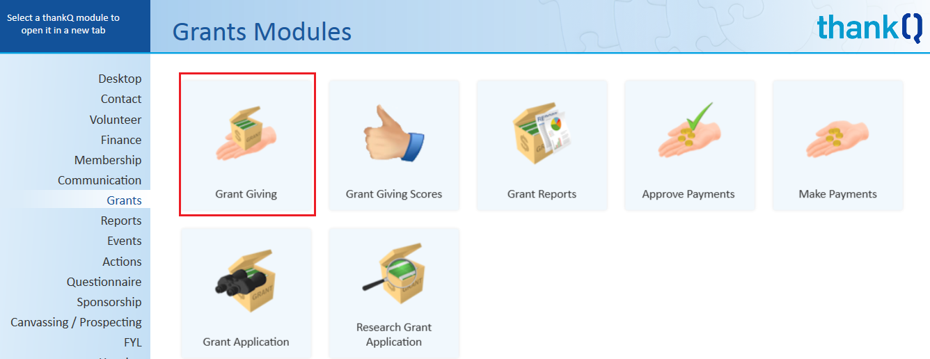 SelectGrantGiving