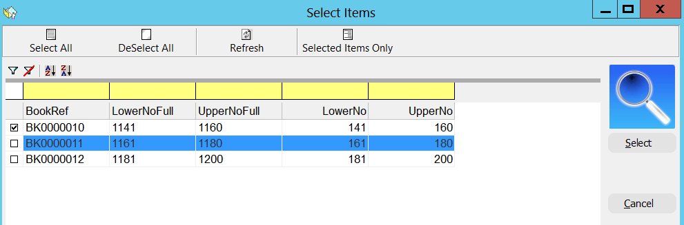 SelectReturnedBooks