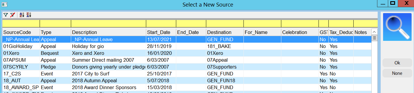 SelectSourceCodePicklist