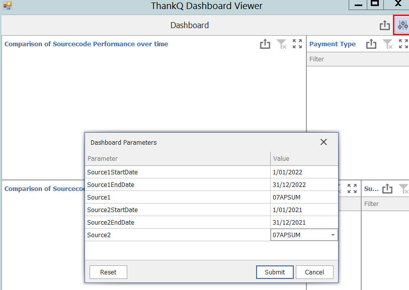 SourceCodeComparePerformanceParameterSelect