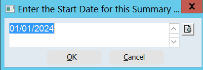 SummaryStartDate