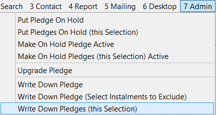 ThisSelectionPledgesWriteDownOption
