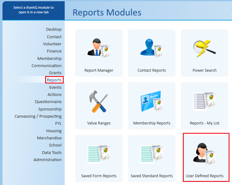 UserDefinedReports
