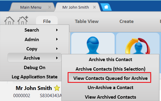 ViewContactsQueuedForArchive