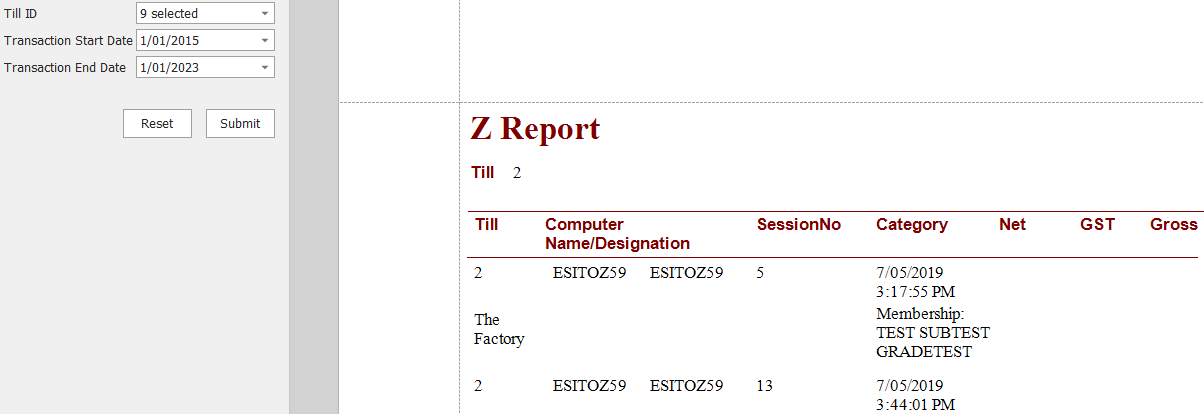 ZReport